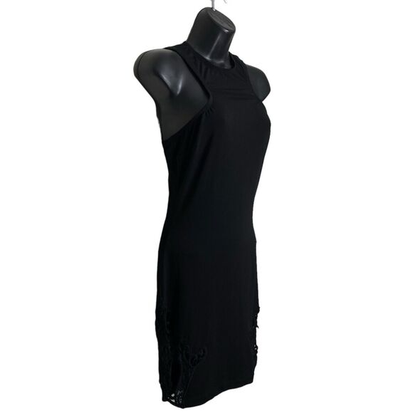 Dress the Population Dress Womens Small Black Mini Bodycon Cut Out One Rad Girl - Picture 5 of 12